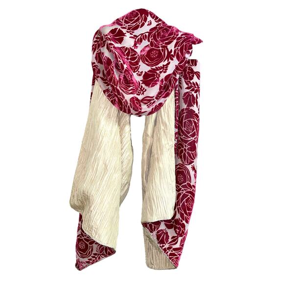 Lindsay Moremen Designer Rose Gold Wrap Shawl Scarf - Picture 11 of 11